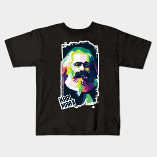 Karl Marx Popart Kids T-Shirt